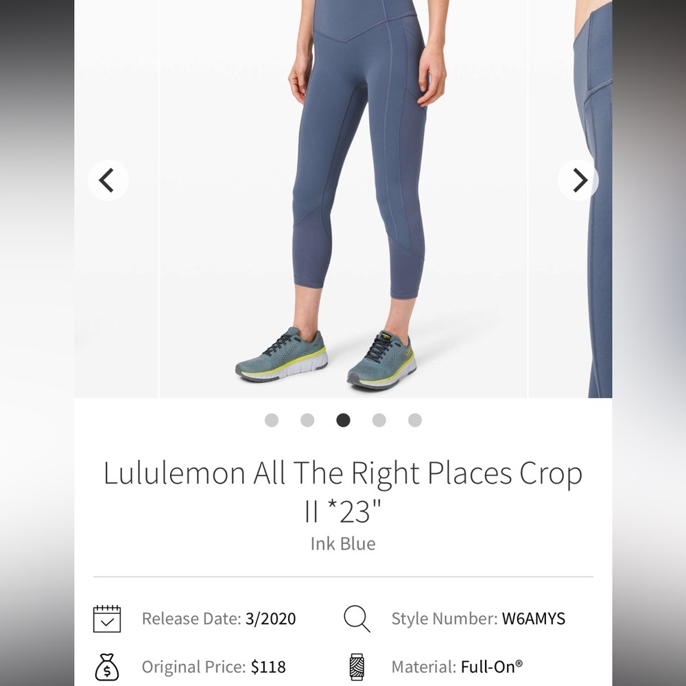 Lululemon All the Right Places HR 23” inseam Leggings - Picture 3 of 8